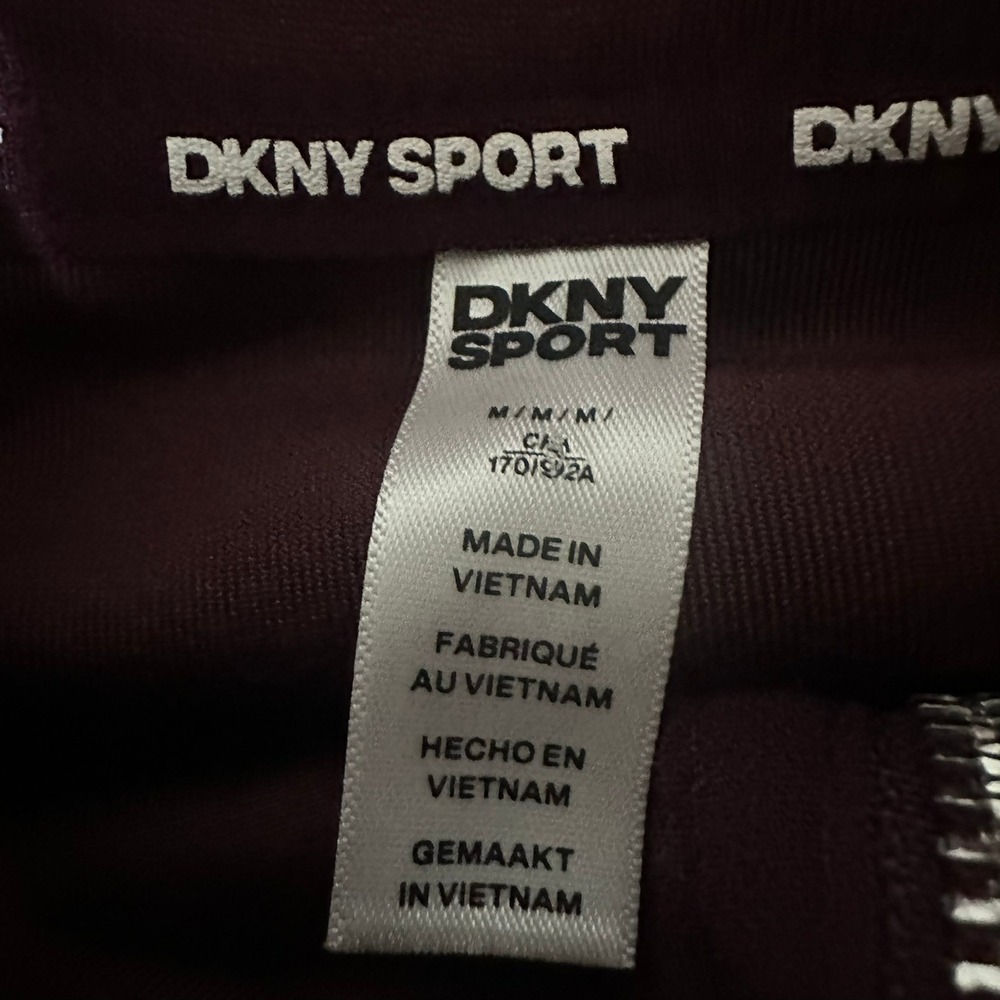 DKNY Sport Womens Velour Hoodie and Jogger Pants Set Maroon Medium DP5J9233 - Picture 5 of 10